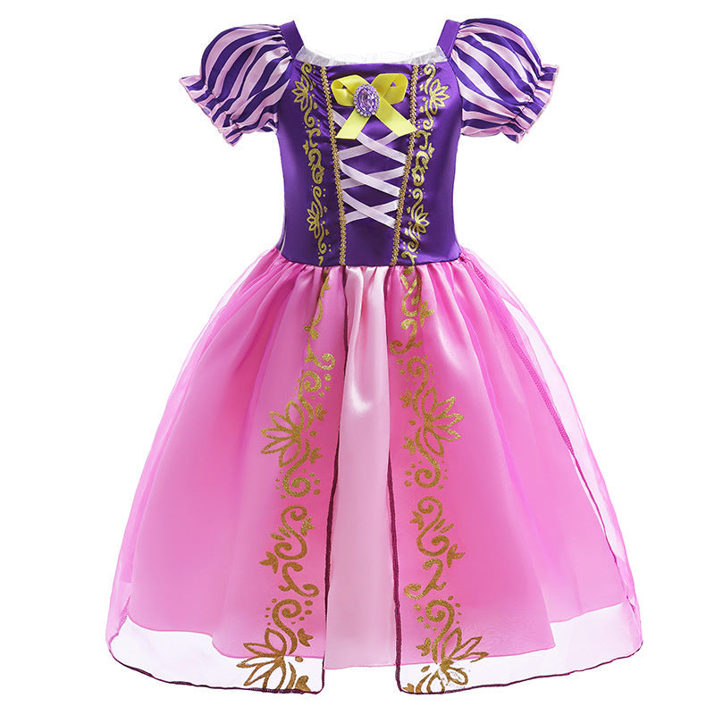 Rapunzel New Princess Girl Dress Costume Dresses For Cosplay Party Holiday Birthday