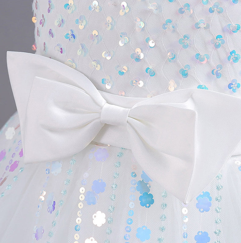 Flower Girl Dress Sequin Wedding Princess Dress Birthday Party Holiday Ball Gown