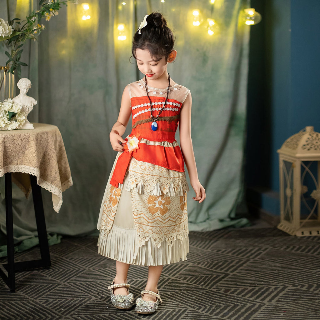 Moana 2 Adventure Costume Dresses Kids Cosplay For Girls