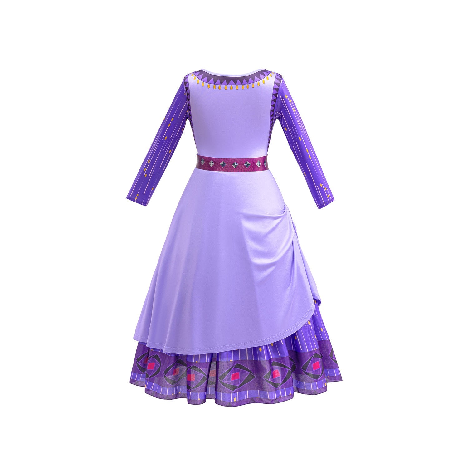 Girl Wish Asha Cosplay Costume Dress With Bag Outfits For Kids Holiday Party