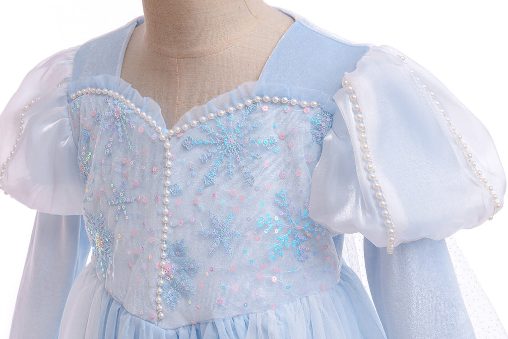 Frozen 2 Princess Elsa Girls Dress Costume Cosplay Party Holiday Halloween