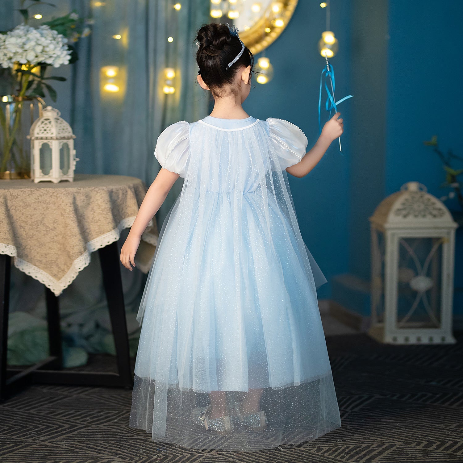 Anna Elsa New Girl Costume Dress Cosplay Party Holiday Wedding Dress