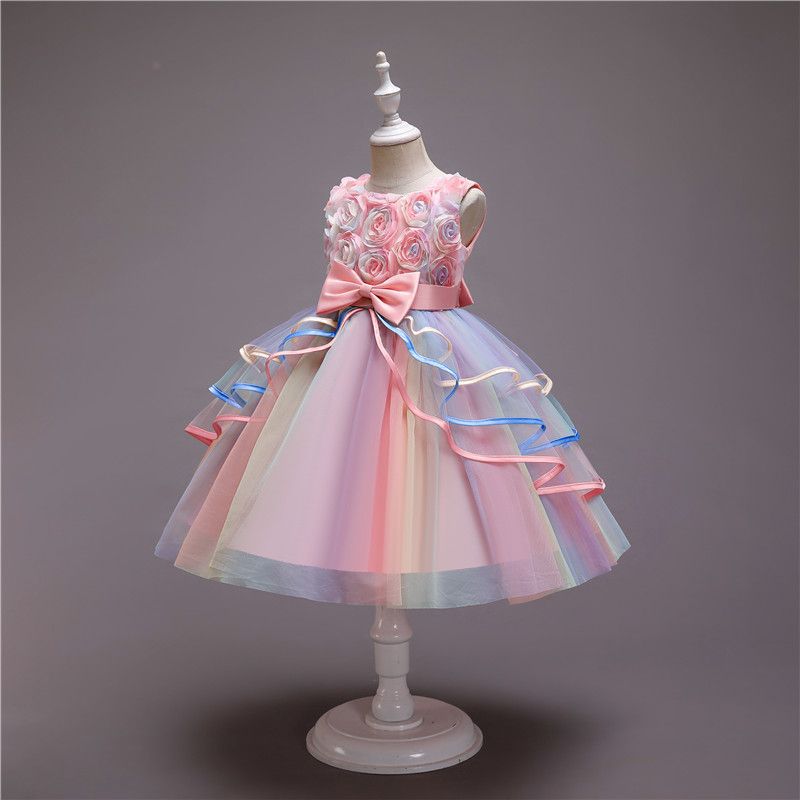 Flower Girl Dresses Princess Kids Formal Wedding Birthday Holiday  Pageant Party