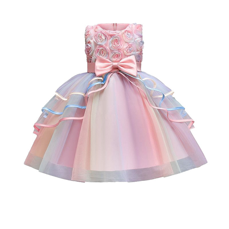 Flower Girl Dresses Princess Kids Formal Wedding Birthday Holiday  Pageant Party