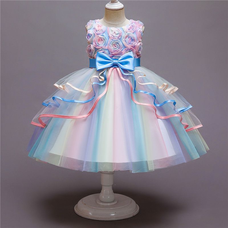 Flower Girl Dresses Princess Kids Formal Wedding Birthday Holiday  Pageant Party