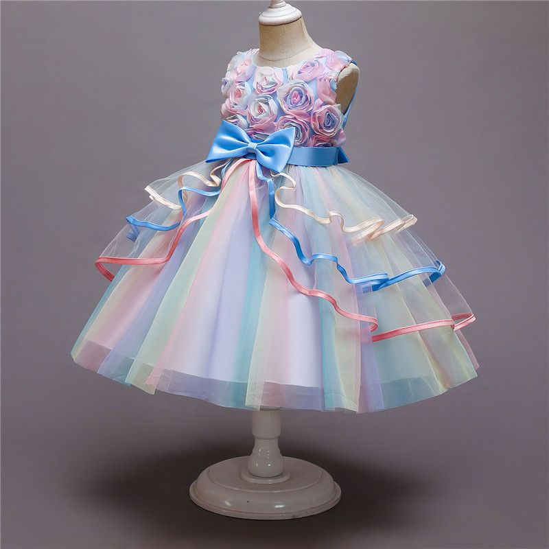 Flower Girl Dresses Princess Kids Formal Wedding Birthday Holiday  Pageant Party
