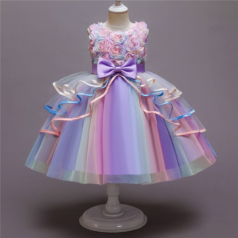 Flower Girl Dresses Princess Kids Formal Wedding Birthday Holiday  Pageant Party