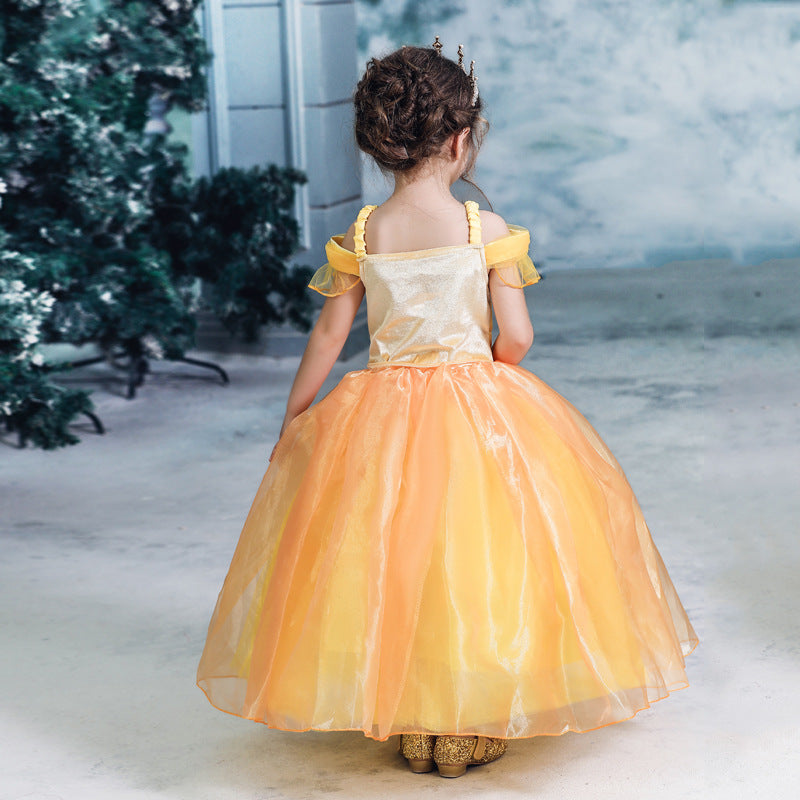 New Girls Costume Dresses Aurora Princess Cosplay Party Holiday Halloween Fancy Dress