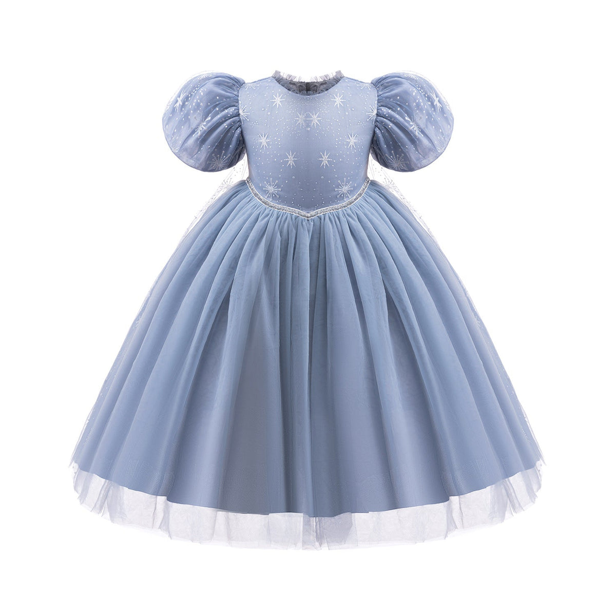 New Elsa Costume Girl Dress Pearl Cosplay Party Holiday Wedding Dress