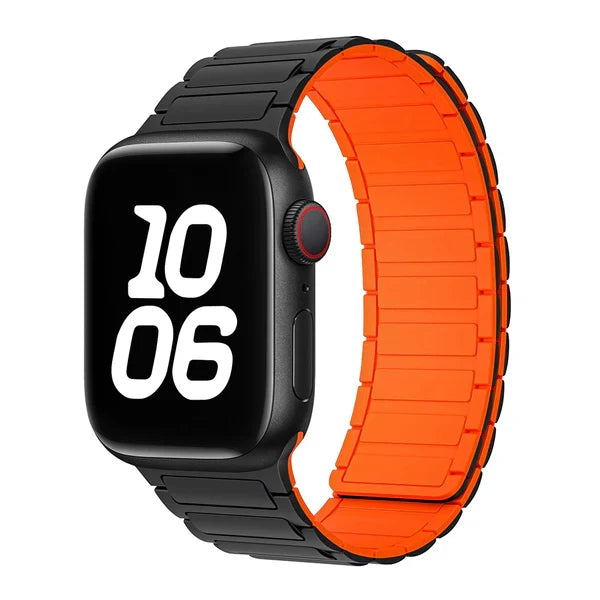 Silicone magnetic loop watch band