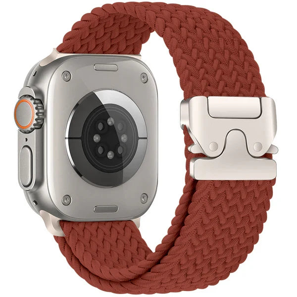 Elastic nylon parachute buckle watch strap