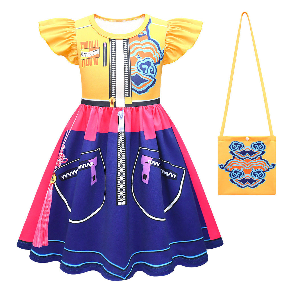 KPop Devil Hunter Rumi Zoey Cosplay Party Costume Set