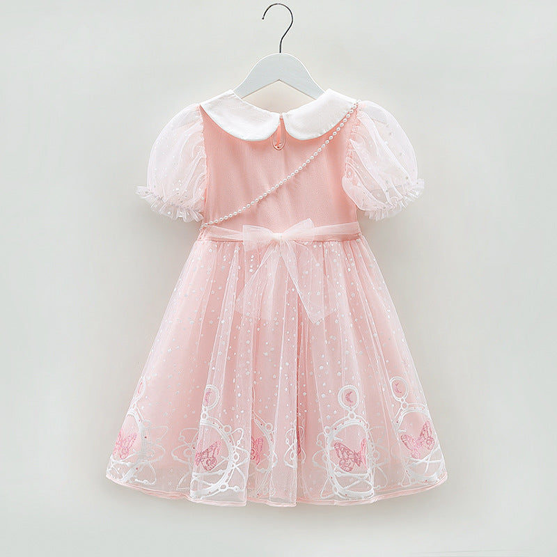 Elsa Dress Bag New Girl Dress Lace Toddler Princess Costume For Casual Wear Holiday Birthday Party