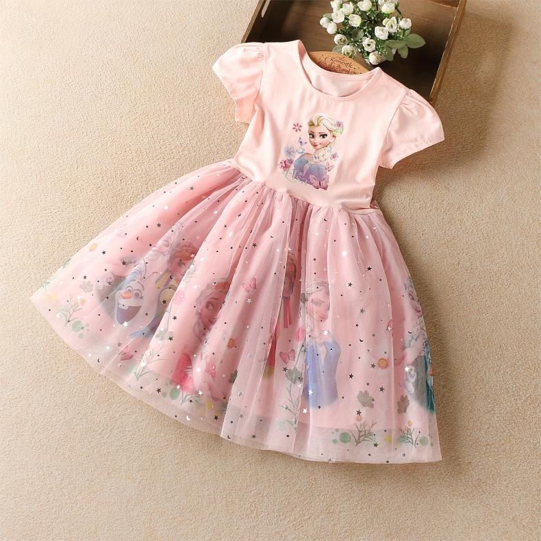 Elsa Dress New Girl Dress Lace Toddler Princess Costume For Casual Wear Holiday Birthday Party
