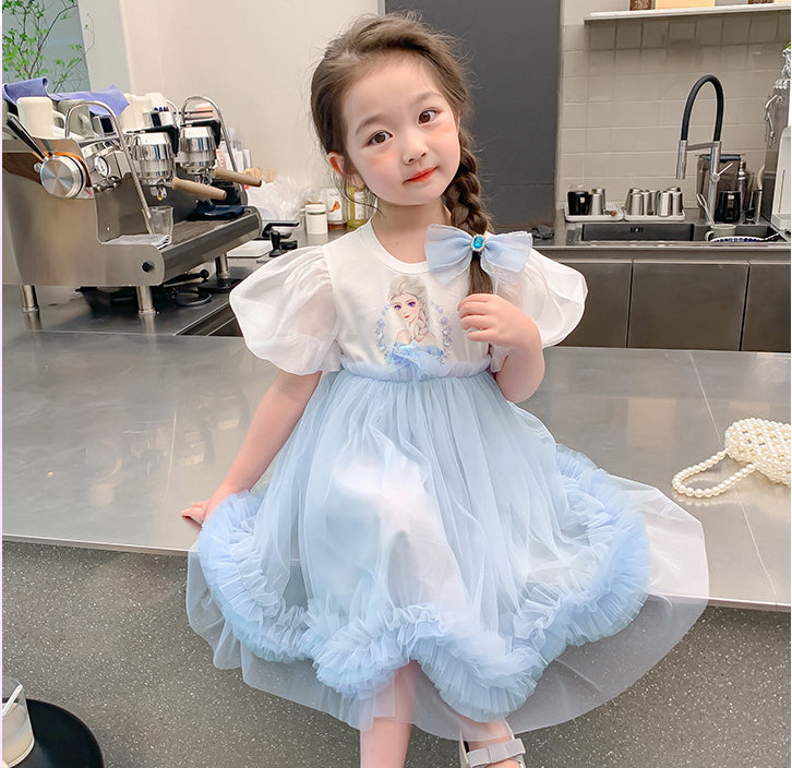 New Girl Dress Elsa Lace  Toddler Princess Costume For Casual Wear Holiday Birthday Party