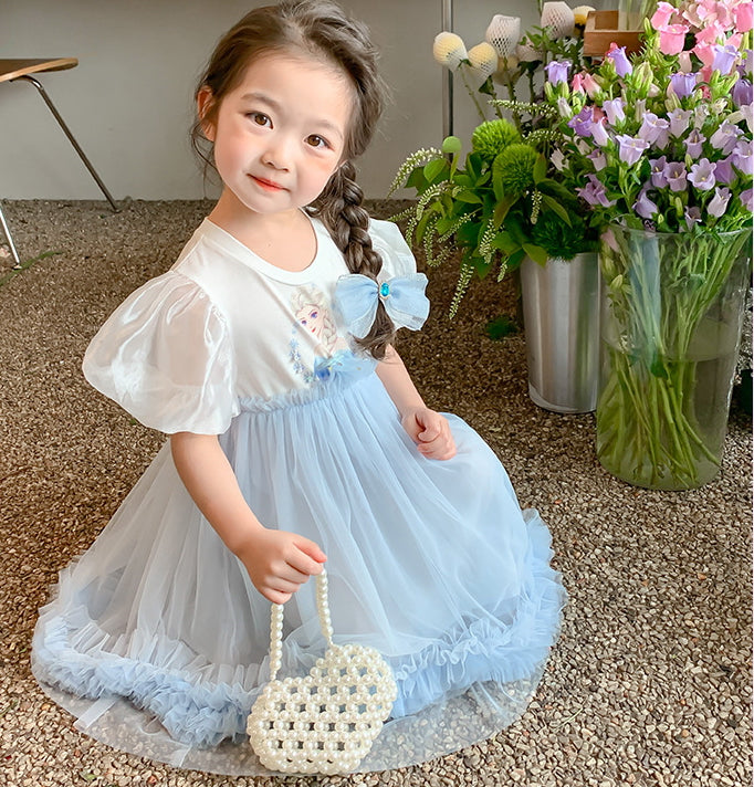 New Girl Dress Elsa Lace  Toddler Princess Costume For Casual Wear Holiday Birthday Party