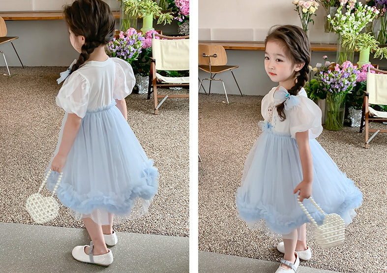 New Girl Dress Elsa Lace  Toddler Princess Costume For Casual Wear Holiday Birthday Party