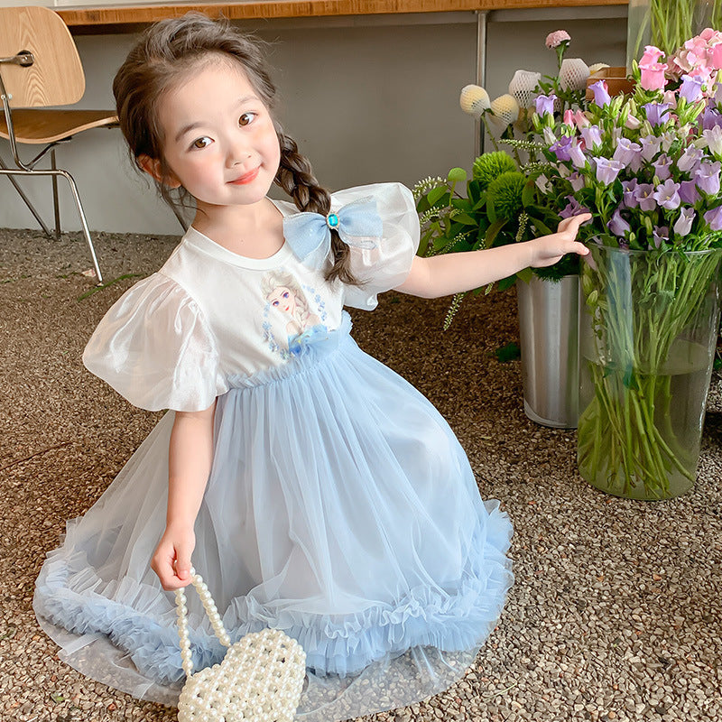 New Girl Dress Elsa Lace  Toddler Princess Costume For Casual Wear Holiday Birthday Party