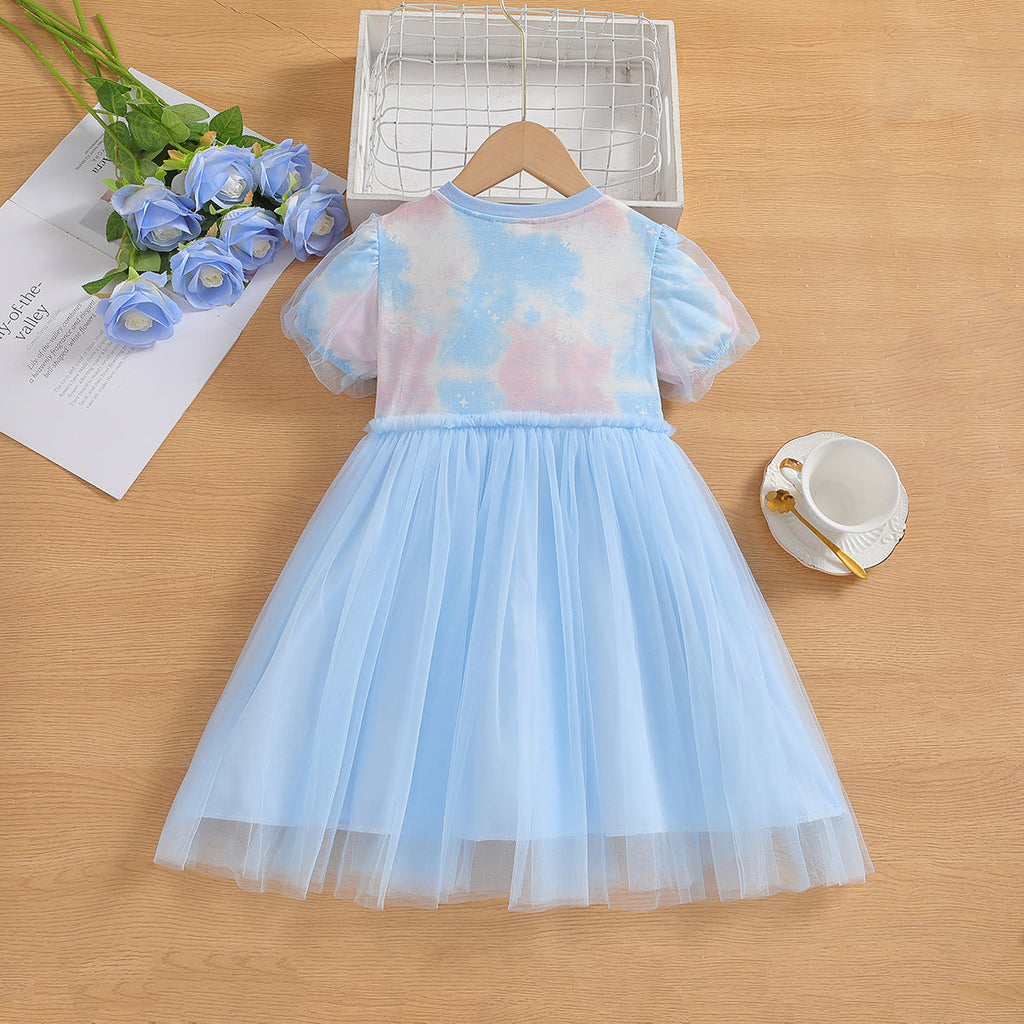Elsa Lace New Girl Dress Toddler Princess Costume For Casual Wear Holiday Party