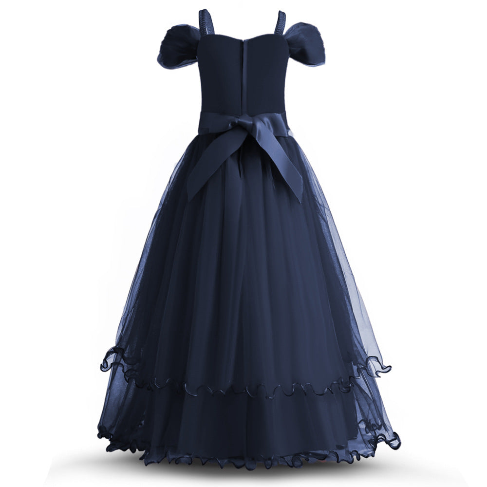 Wednesday Addams Inspired Cosplay Wedding Costume Dresses For Girls