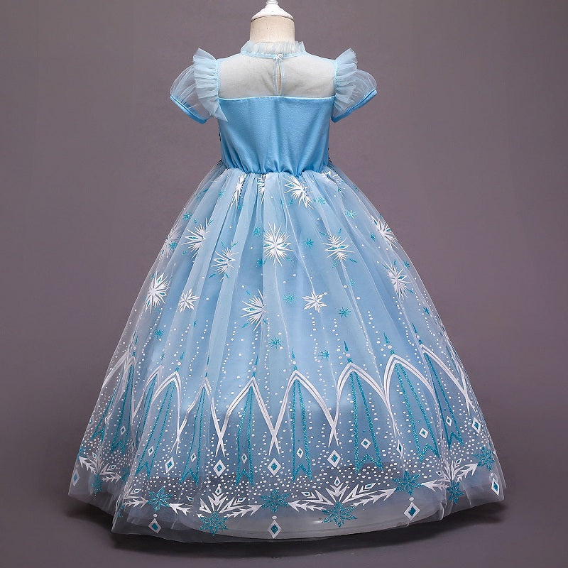 Frozen 2 Girls Princess Tulle Cosplay Costume Elsa Dresses For Party Holidays