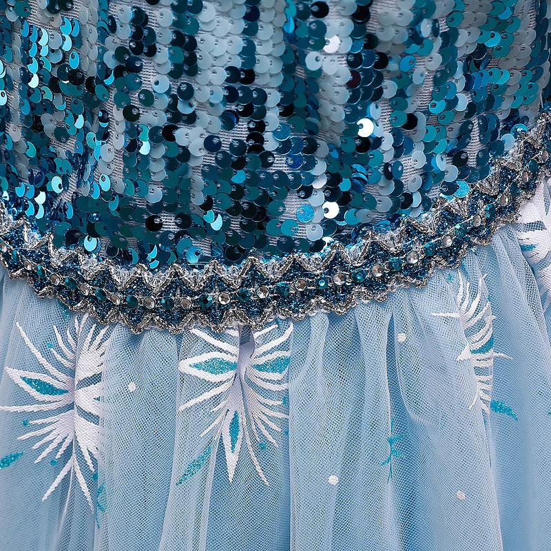 Frozen 2 Girls Princess Tulle Cosplay Costume Elsa Dresses For Party Holidays