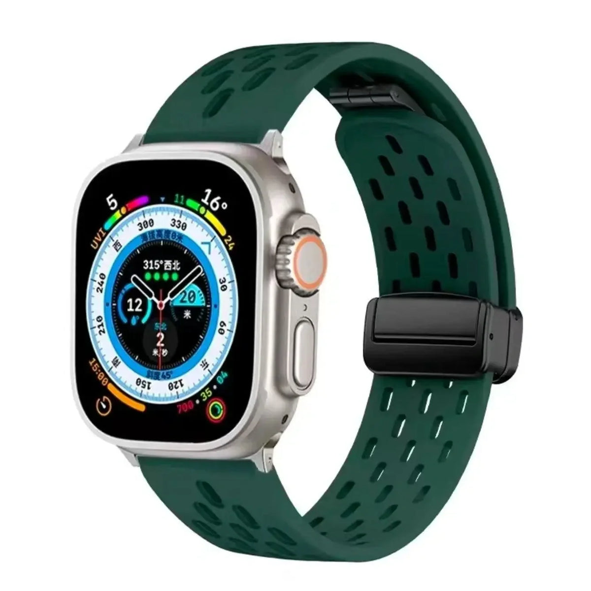 Folding Clasp Sports Silicone Strap