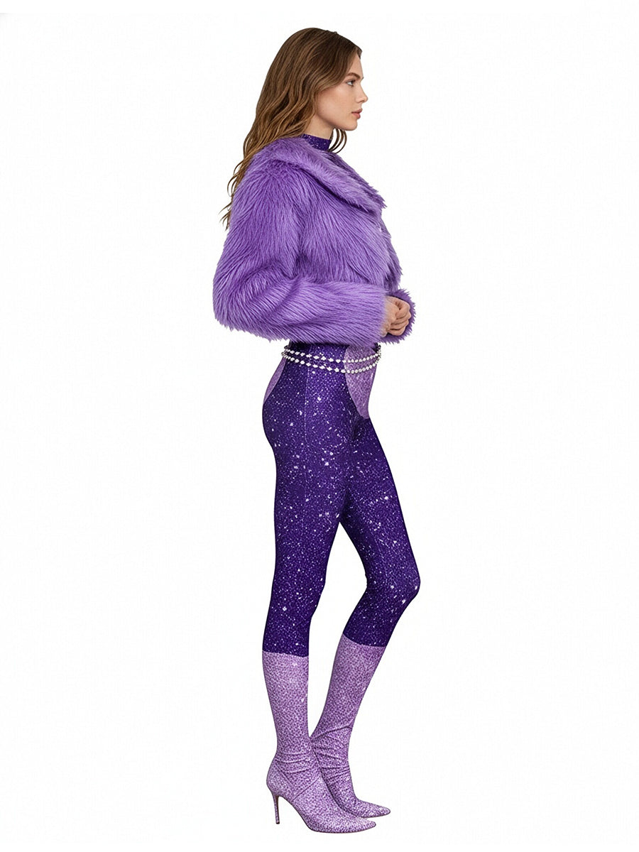Purple Pop Star Stage Costume