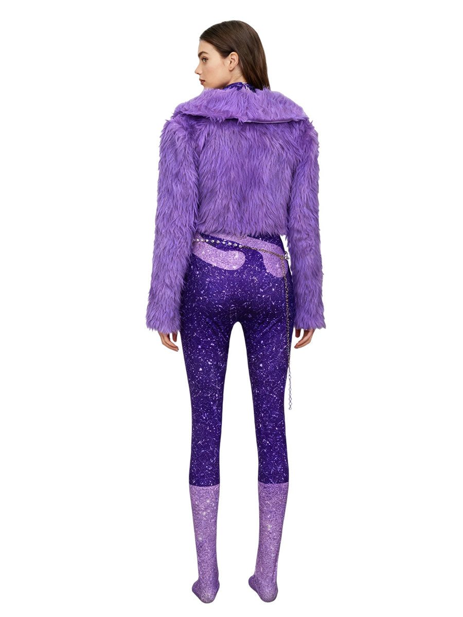 Purple Pop Star Stage Costume