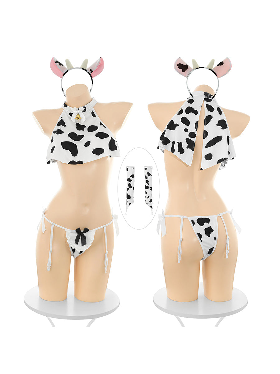 Anime Cow Girl Cosplay Costume Set