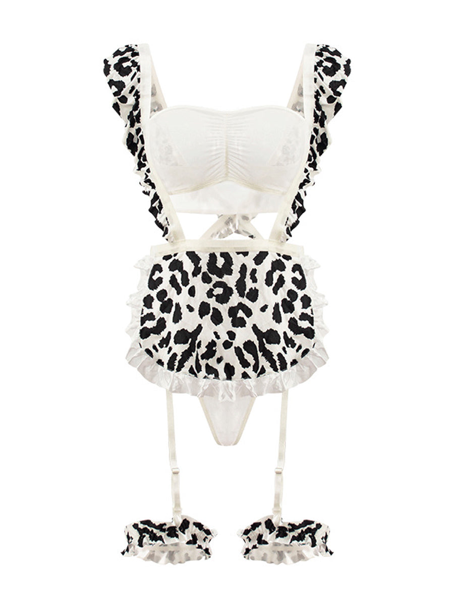 Anime Cow Maid Lingerie Set