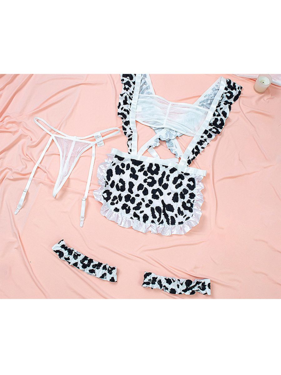 Anime Cow Maid Lingerie Set