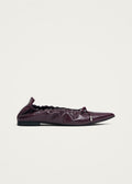 Arden Rift Burgundy Leather Ballet Flats