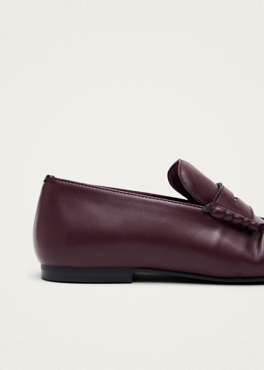 Aven Burgundy Vegan Leather Loafers
