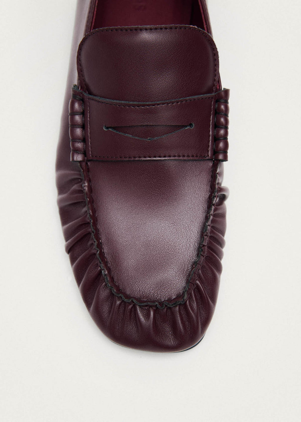 Aven Burgundy Vegan Leather Loafers
