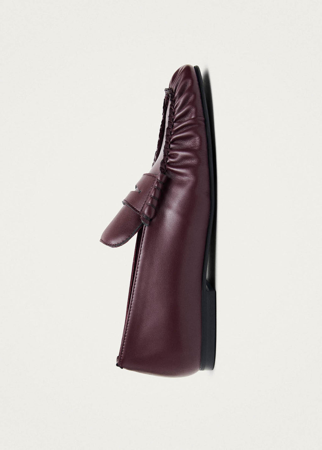 Aven Burgundy Vegan Leather Loafers