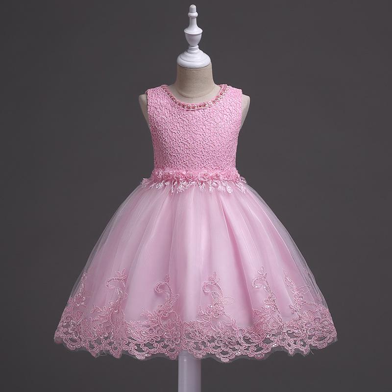 New Girl Dresses Toddler Kids Princess Formal Party Graduation Bridesmaid Dresses