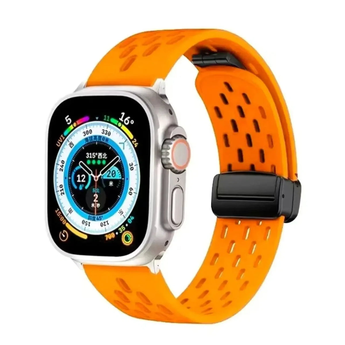Folding Clasp Sports Silicone Strap