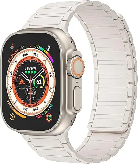 Silicone magnetic loop watch band