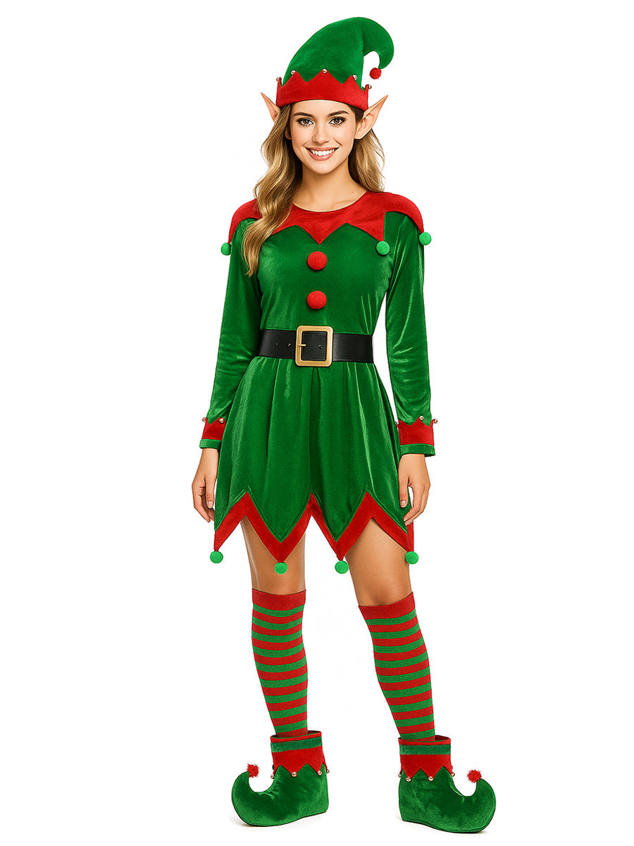 Christmas Elf Costume for Adults