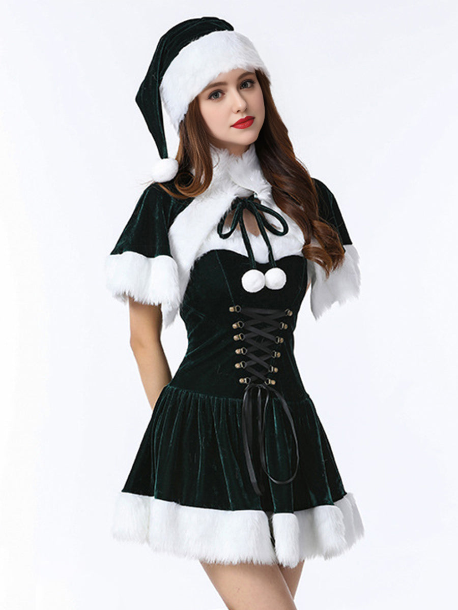 Adult Velvet Miss Santa Costume