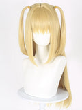 Long Gloden Ponytails Cosplay Wig