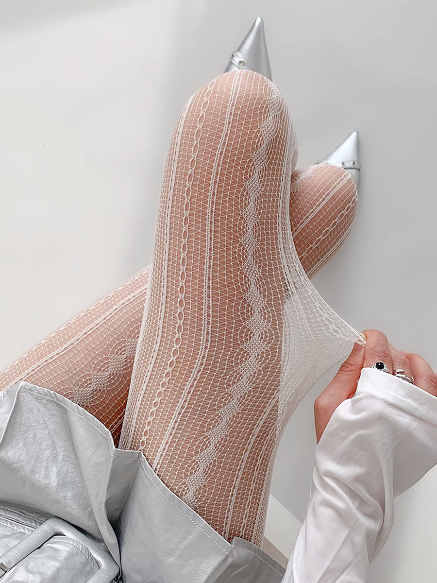 Costume Inspire Diamond Pattern Fishnet Tights