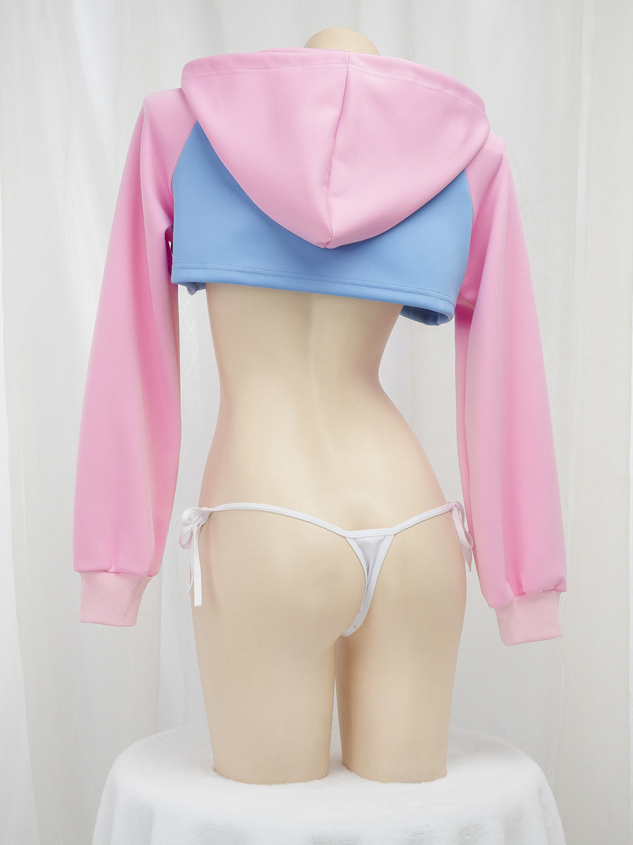 Game Over Cropped Hoodie