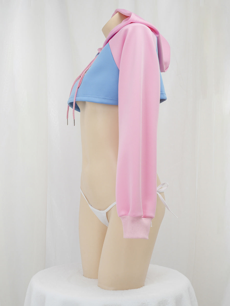 Game Over Cropped Hoodie