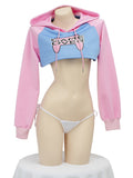 Game Over Cropped Hoodie