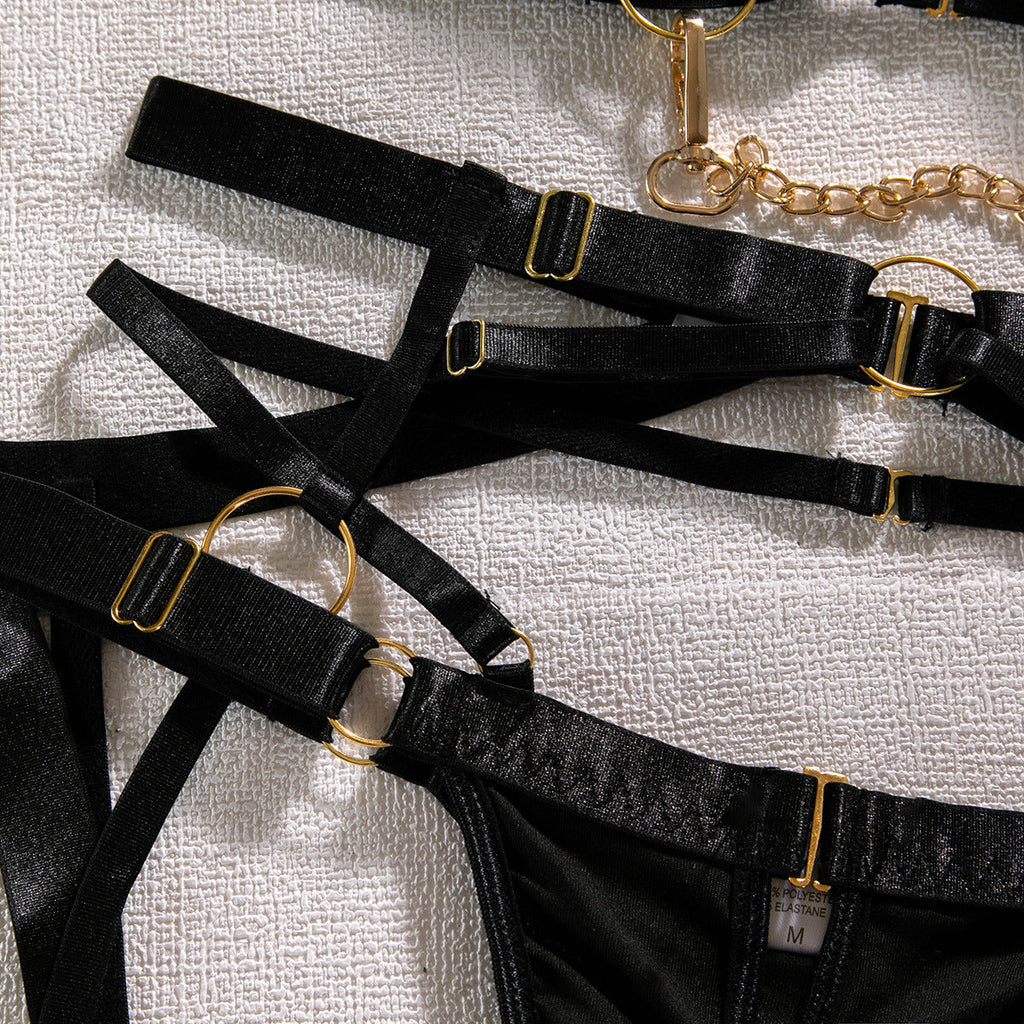 Costume Inspire Gothic Chain Bra Set