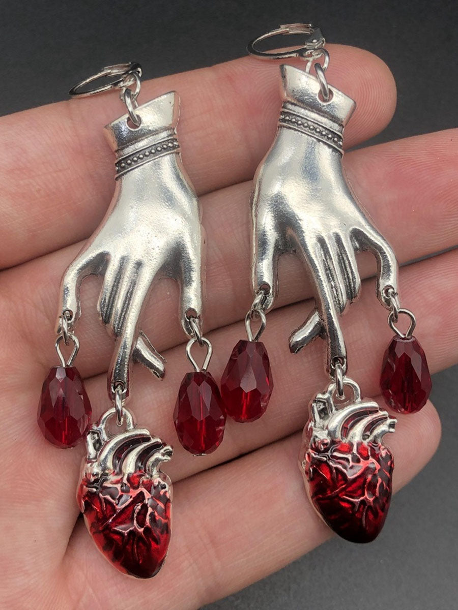 Costume Inspire 2 PRS Gothic Ruby Drop Earrings