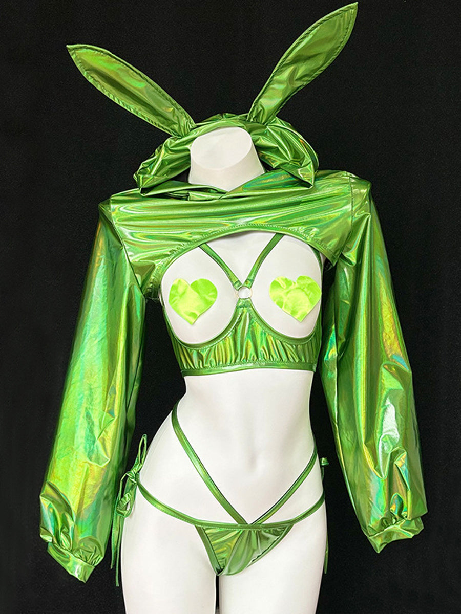 Holographic Bunny Costume