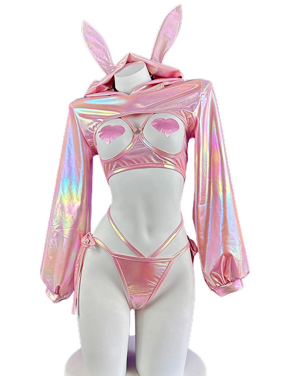 Holographic Bunny Costume